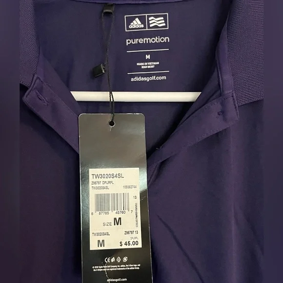 Adidas Women's Purple Sleeveless Golf Top, size Medium, new! - Picture 3 of 6